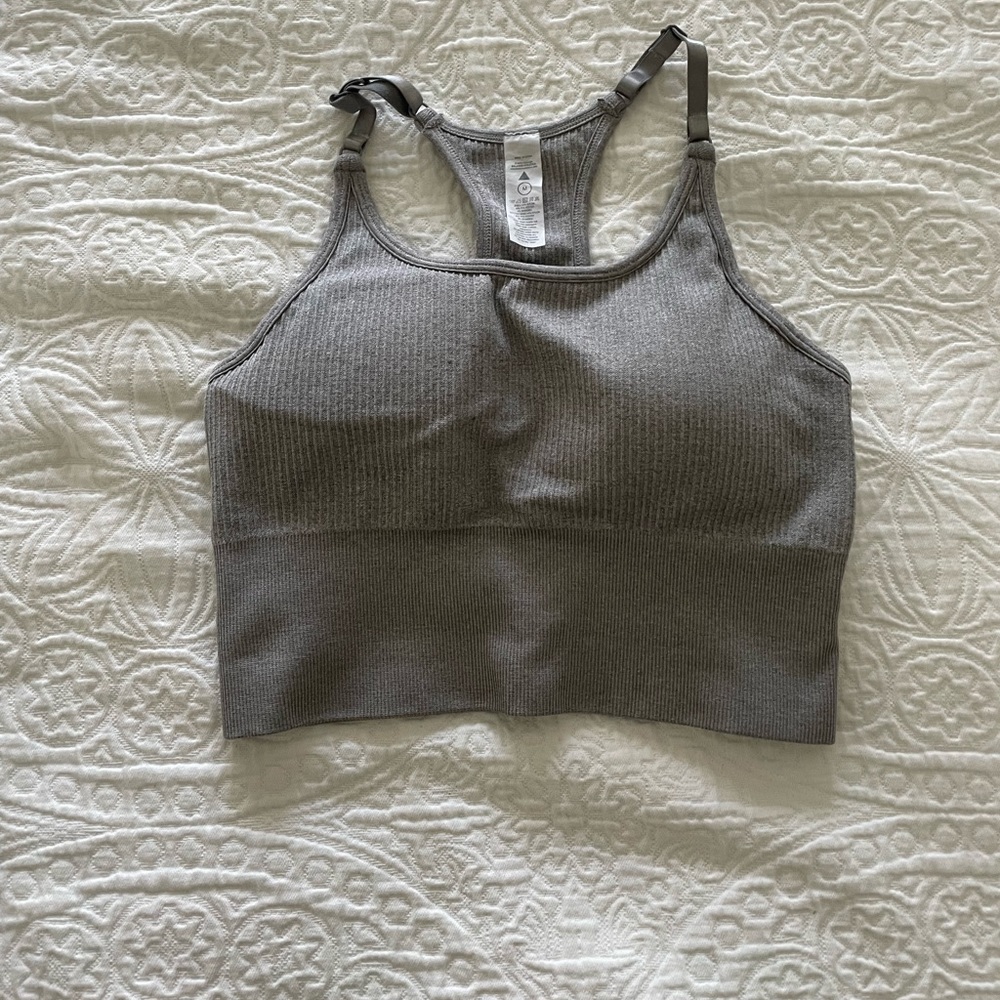 Balacea Athletica (Vitality) Crop Racer Back Bra - gray